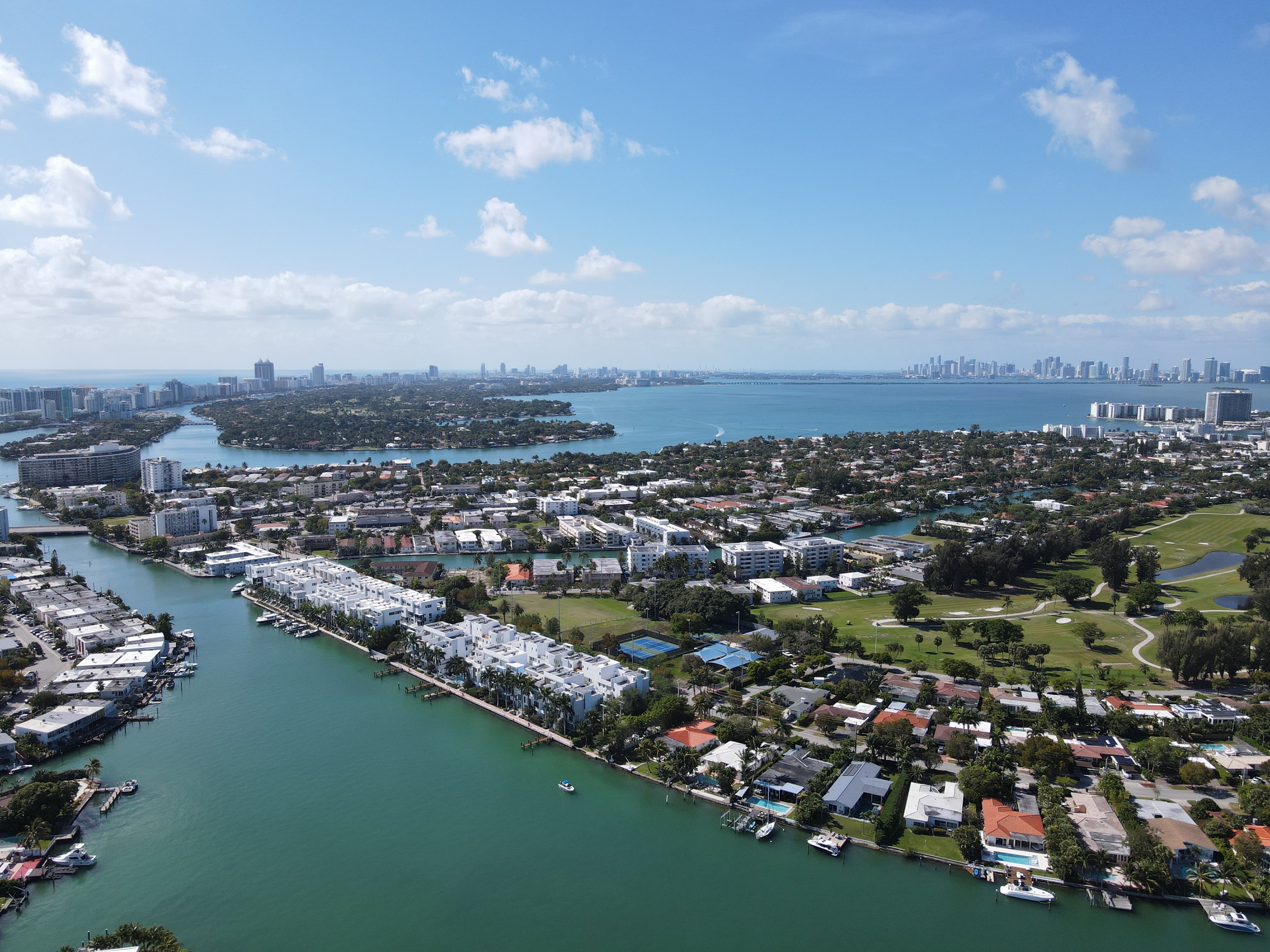 View of Miami front Normandy Shores.