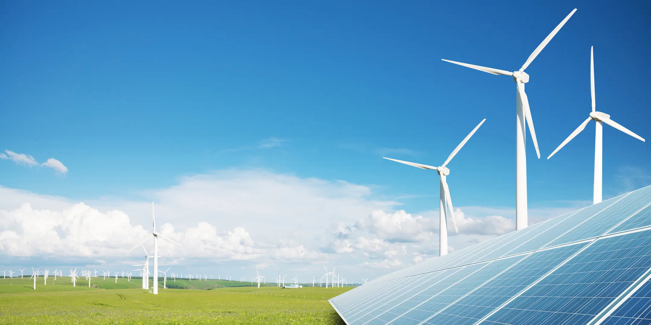 solar and wind farm