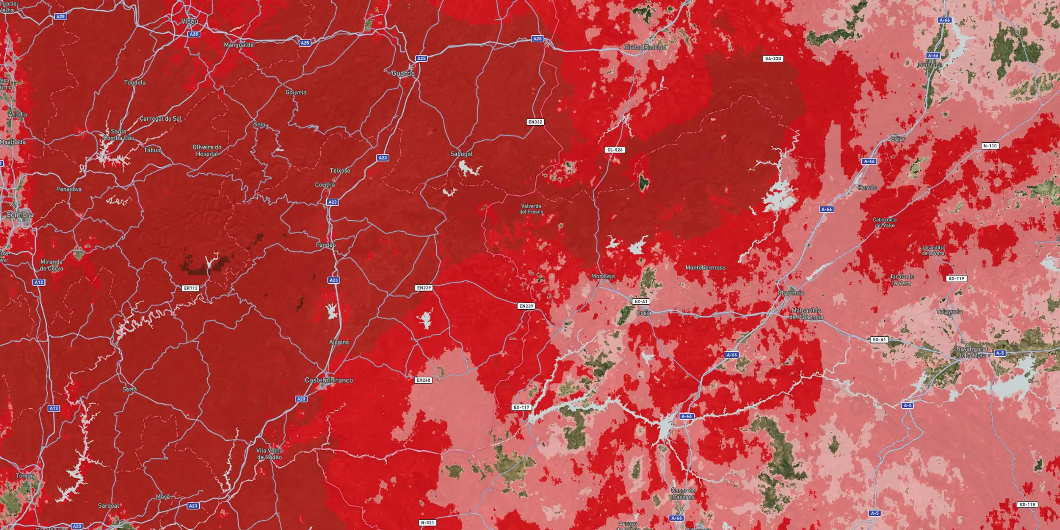 wildfire heat map 