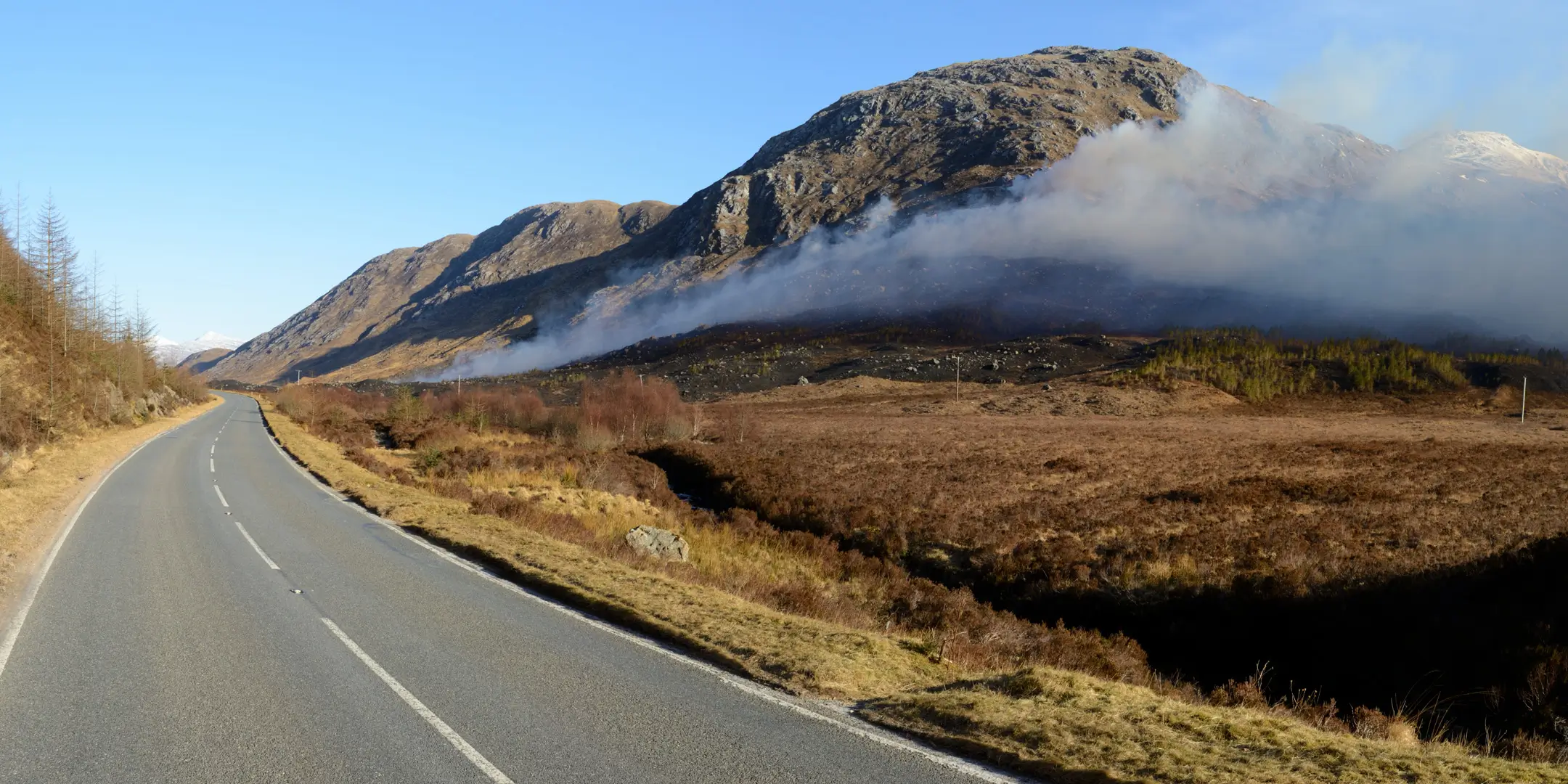 wildfire in Scotland