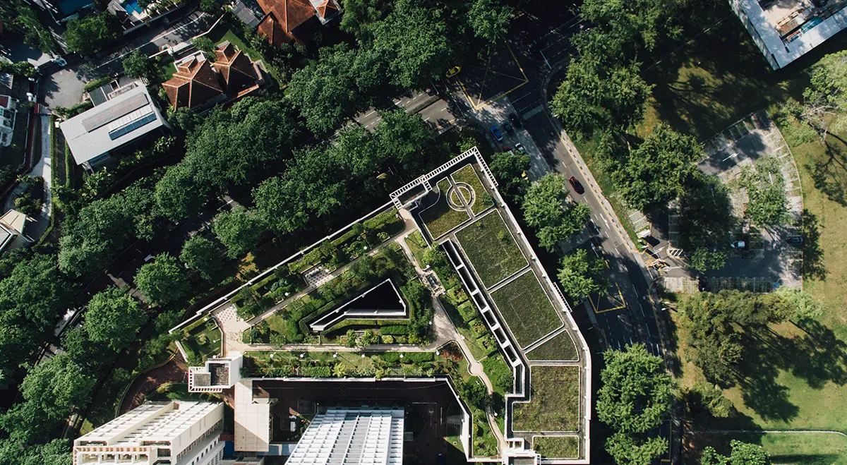 Green roofs in Queenstown, Singapore