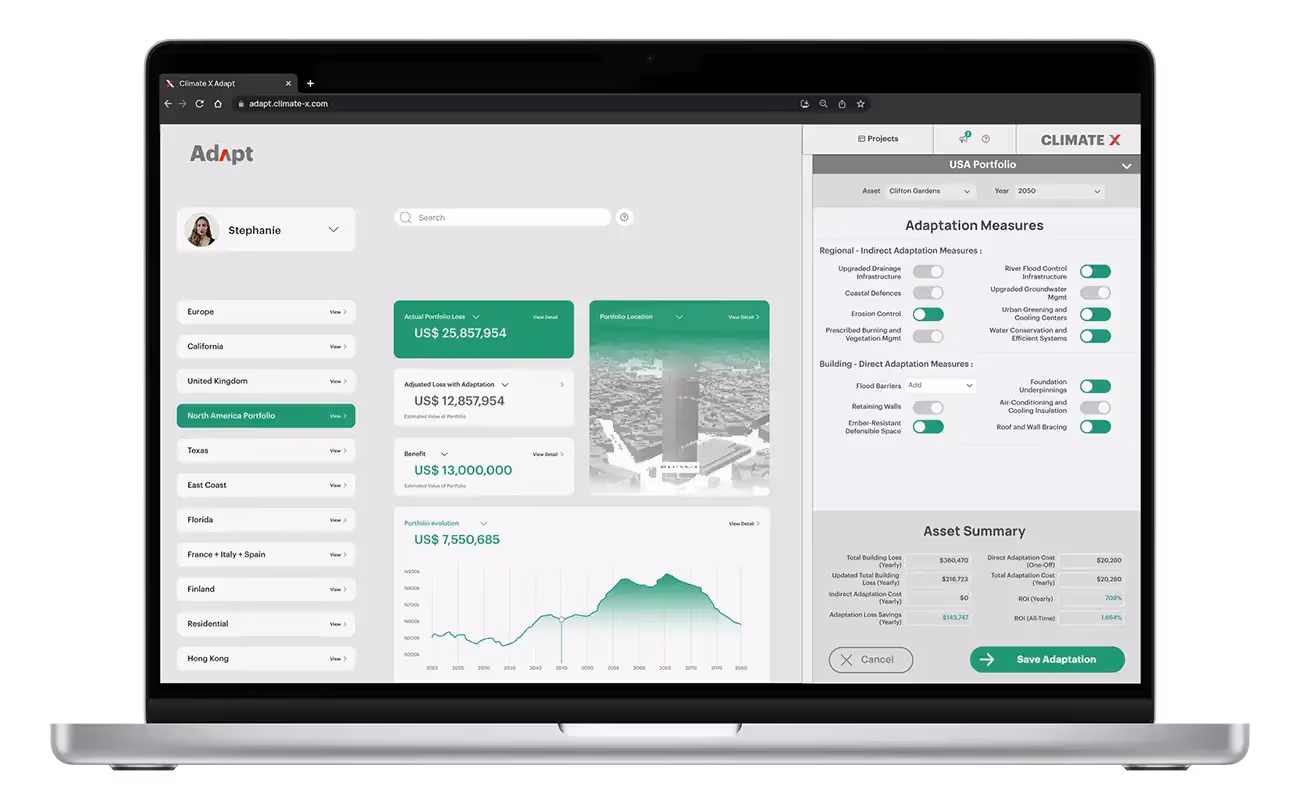 Adapt - Climate Adaptation & Mitigation Platform Climate Adaptation & Resillience Software